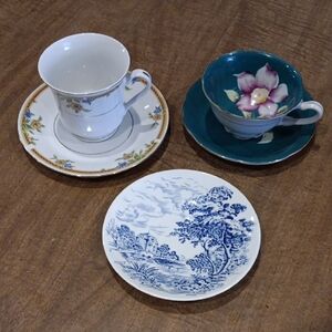 Charming Floral and Scenic Teacup Set